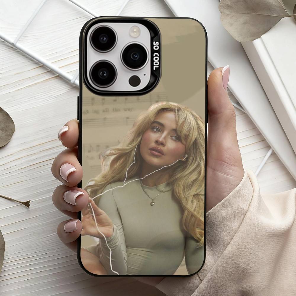 Singer S-Sabrina C-Carpenter  Phone Case For iPhone17,16,15,14,13,12,11 Plus,Pro Max Candy Silver Plated Inside Cover