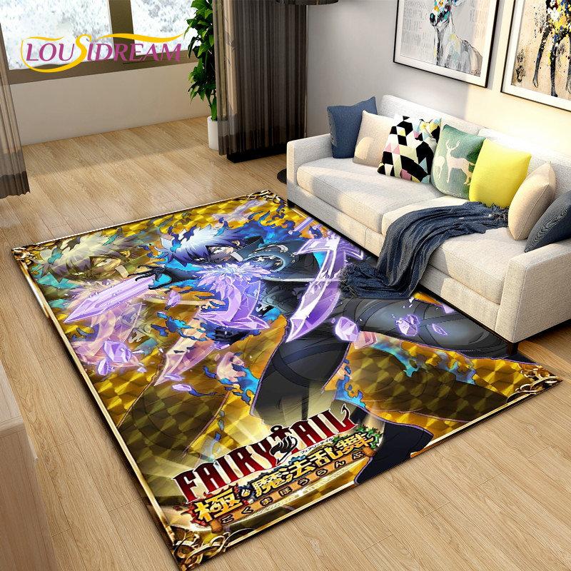 Fairy Tail Japan Anime Cartoon Area Rug,Carpet Rug for Living Room Bedroom Sofa Doormat Decoration, Kids Play Non-slip Floor Mat