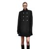 Women's Coats - Fall Winter Women's Mid-length Wool Coat Slim Fit Stand Collar Fashion Elegant Women Outerwear