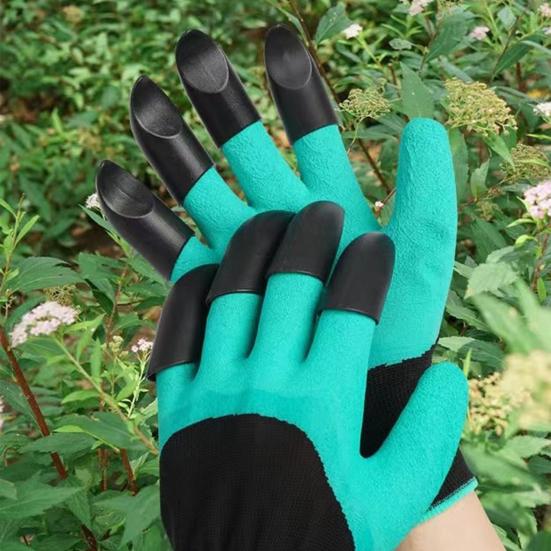 Guantes de Jardín con Garras, Guantes de Jardinería con Garras Para Cavar, Plantar, Deshierbar, Guantes Impermeables Para Hombres y Mujeres