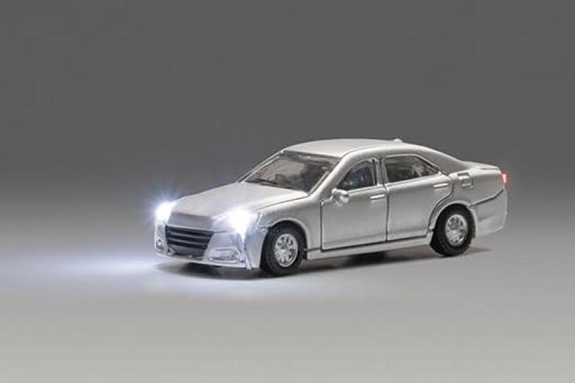 KATO N Gauge Just Plug Sedan Silver Diorama Supplies 24-684B