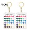 Personal Color Palette 2Pcs Keychain Pendant, Clear Acrylic Season Analysis Swatches Spring Summer Fall Winter Colors Keychain, Card, Gifts