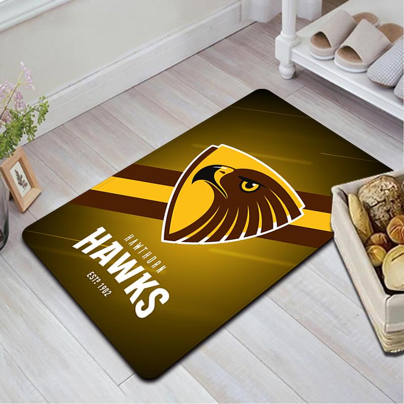 Hawthorn Hawks (Australian Football League) Inspiriertes Teppichbodenmatte für Wohnzimmer oder Schlafzimmer Weicher und bequemer Teppich ein Geschenk für Geburtstag und Feiertag.