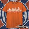 Edmonton Hockey Größte aller Zeiten Team Legenden, Edmonton Stadtsilhouette Shirt und Kinder T-Shirt