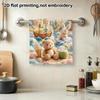 Cute Beach Bear And Rabbit Print Towel, Quick Dry Absorbent Towel for Shower And Travel