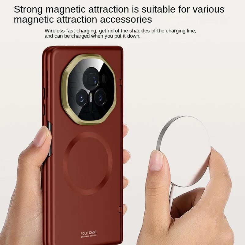 Magsafe Magnetisch Mit Blickschutz Gehärtetes Glas Folie Vollschutz Hülle Für Honor Magic V 3 Magic V3 Federgelenk Halter Abdeckung