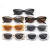 Retro Triangular Cat Eye Small Face Sunglasses Women'S High-End Sense Black Small Frame Sunscreen Shape Photo Sunglasses