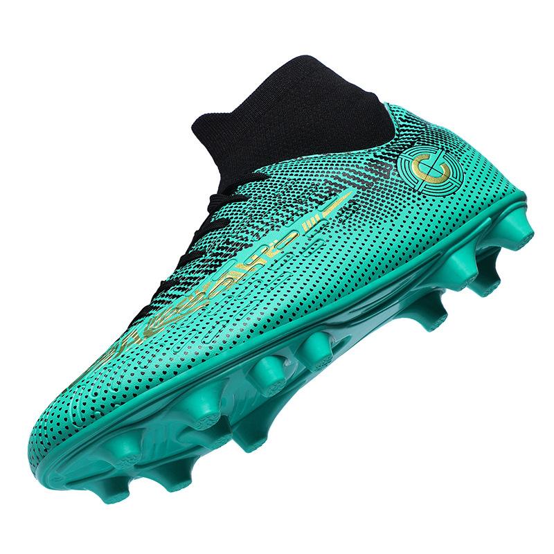 High-top football shoes men and women children broken nails tf artificial turf nails youth training shoes