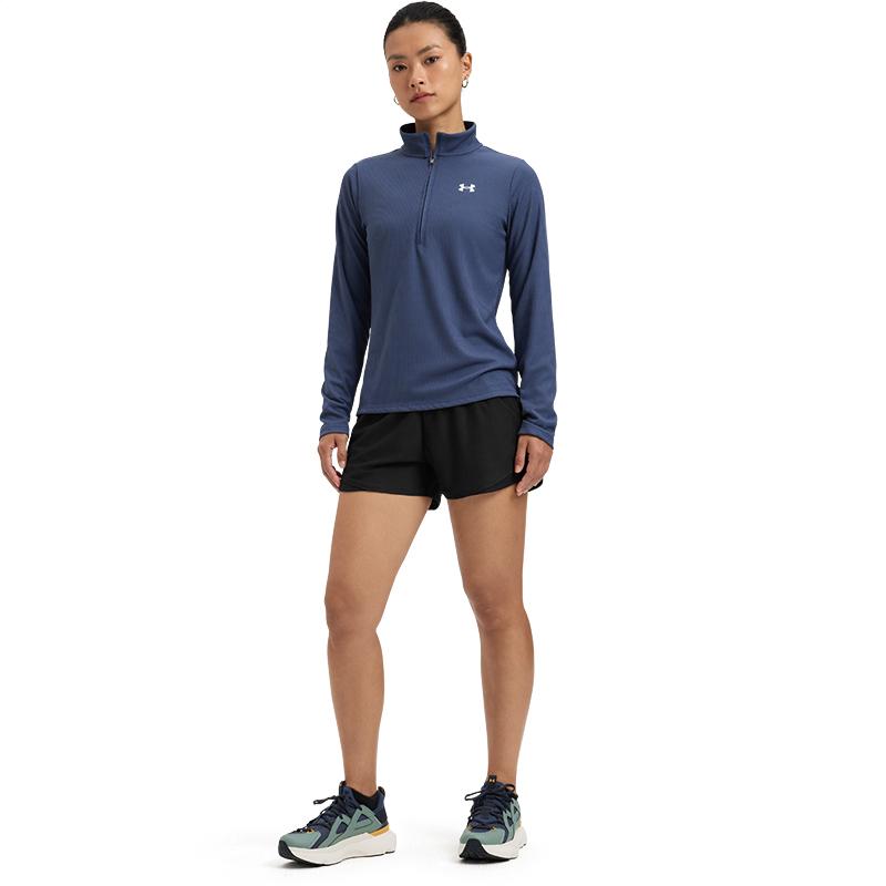 Under Armour Tech Play Up Lightweight Training Shorts Women Shorts Black 1390379-001