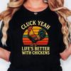 Cluck Yeah Its Halloween T Shirts Streetwear Funny Chicken Halloween Shirt Women Stylish Harajuku Unisex Tops