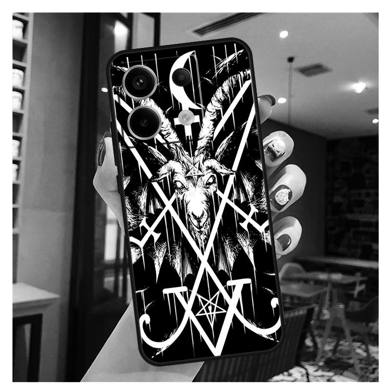 Pentagram Baphomet Satan Case For Xiaomi Redmi Note 13 12 11 9 10 Pro 9S 10S 11S 12S Redmi 13 12 10C 12C 13C Coque