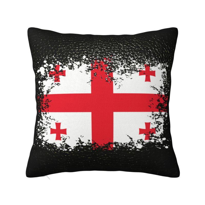 Custom Georgia Country Flag Map Pillow Home Decorative Nordic Georgian Proud Patriotic Outdoor Cushions Square Pillowcase