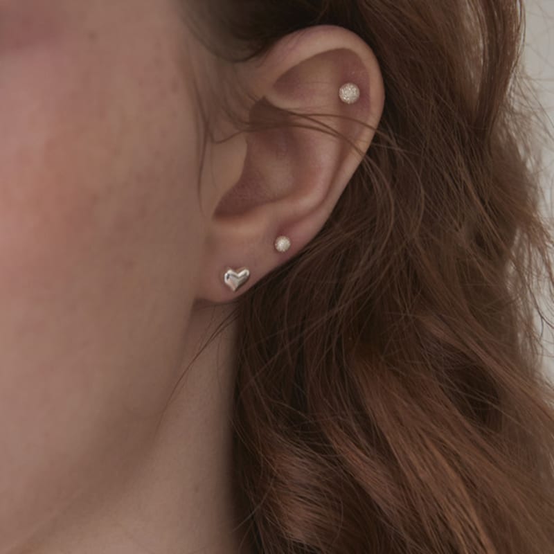 STILL INSTANT Heart Greenery - Earring 16