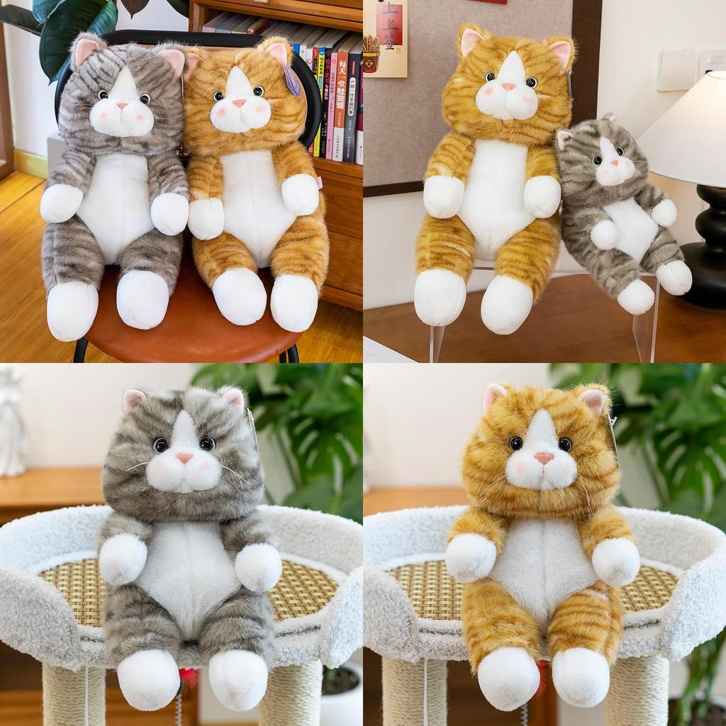 Cat Plush Toy Cartoon Stuffed Animal Doll Kids Birthday Gift Room Decoration