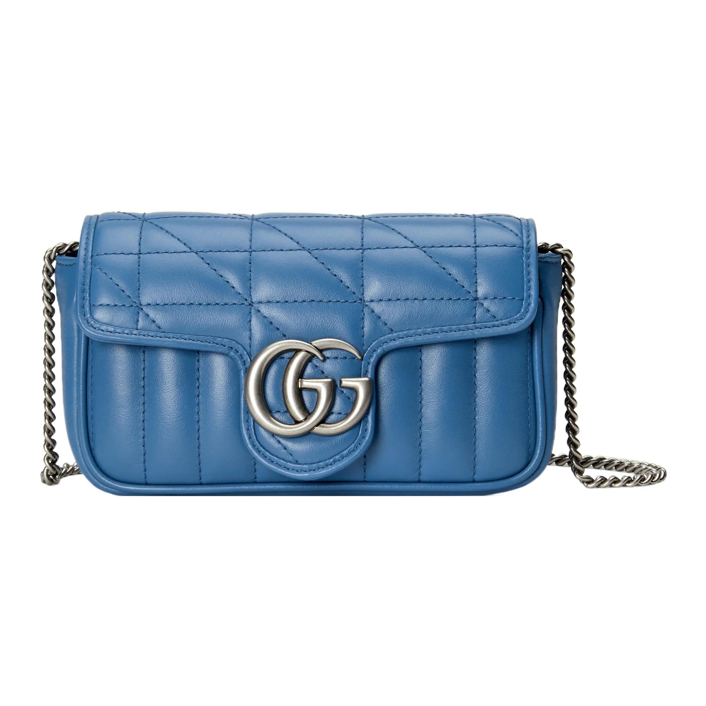 GUCCI GG Marmont Quilted Leather Shoulder