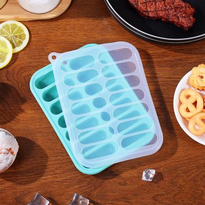 1Pcs Silicone Ice Cube Tray Environmental Friendly Sausage Mold DIY Baking Mold Kitchen Supplies Ice Cube Tray