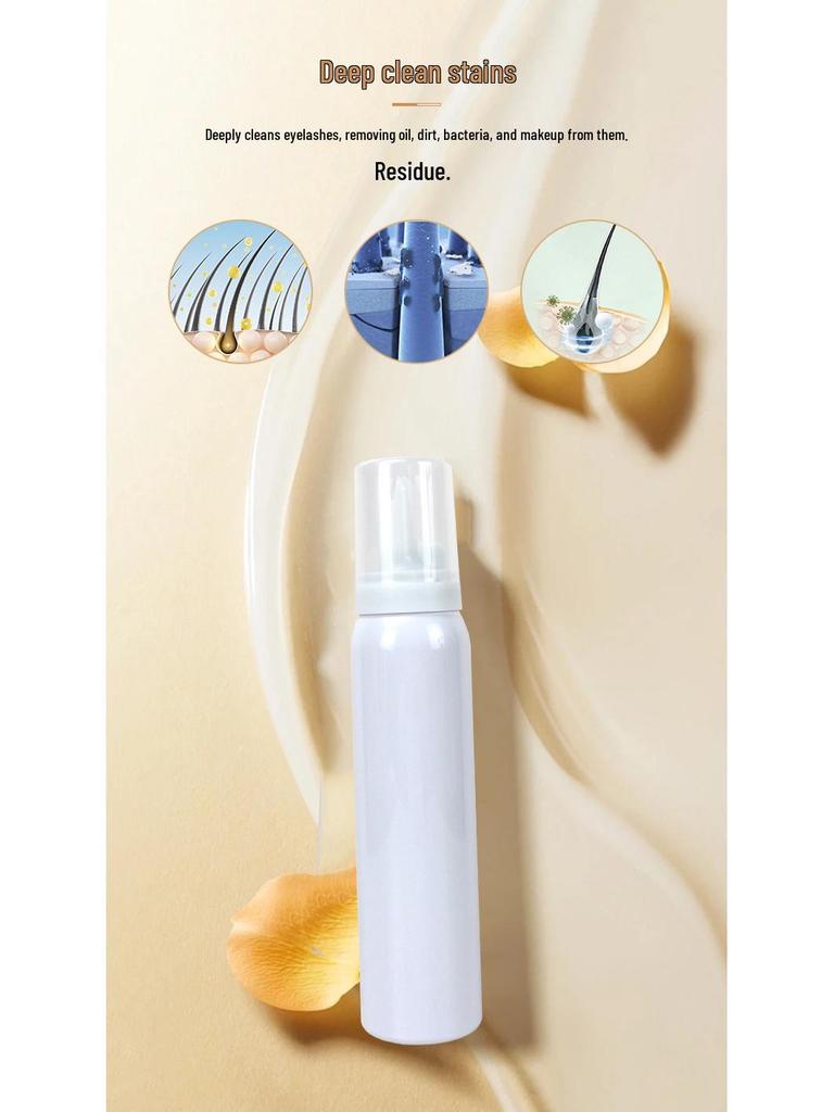 Cross-Border Cream Eyelash & Eyebrow Cleanser - Mousse Oil Remover for False Eyelashes & Lash Bubble Spa.