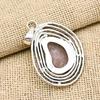 Rough Rose Quartz Gemstone Jewelry Handmade 925 Sterling Silver Adorable Pendant For Love
