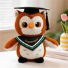 Peluche Civetta di Laurea Morbido Peluche con Cappello e Fascia di Congratulazioni per Regalo Laureato Scolastico