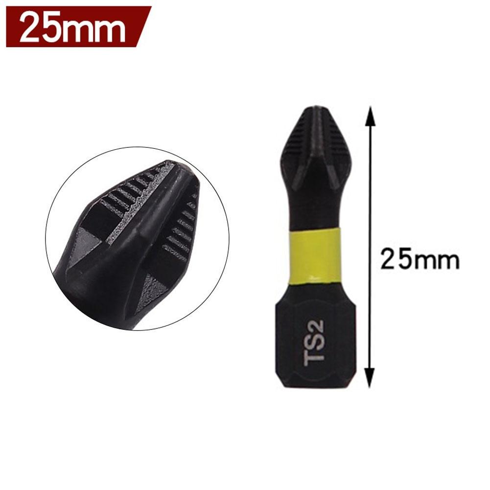 6.35mm Hex Screwdriver Bit Alloy Steel Black Hand Drill