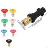 Pressure Washer Adapter Accessories,1/4 inch Resin Car Spray Nozzle Tips,Female Quick