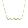 Europäische & Amerikanische Diamantbesetzte Wellen-Halskette - Eleganter, Vielseitiger, Hochwertiger Luxus-Schmuck für Damen