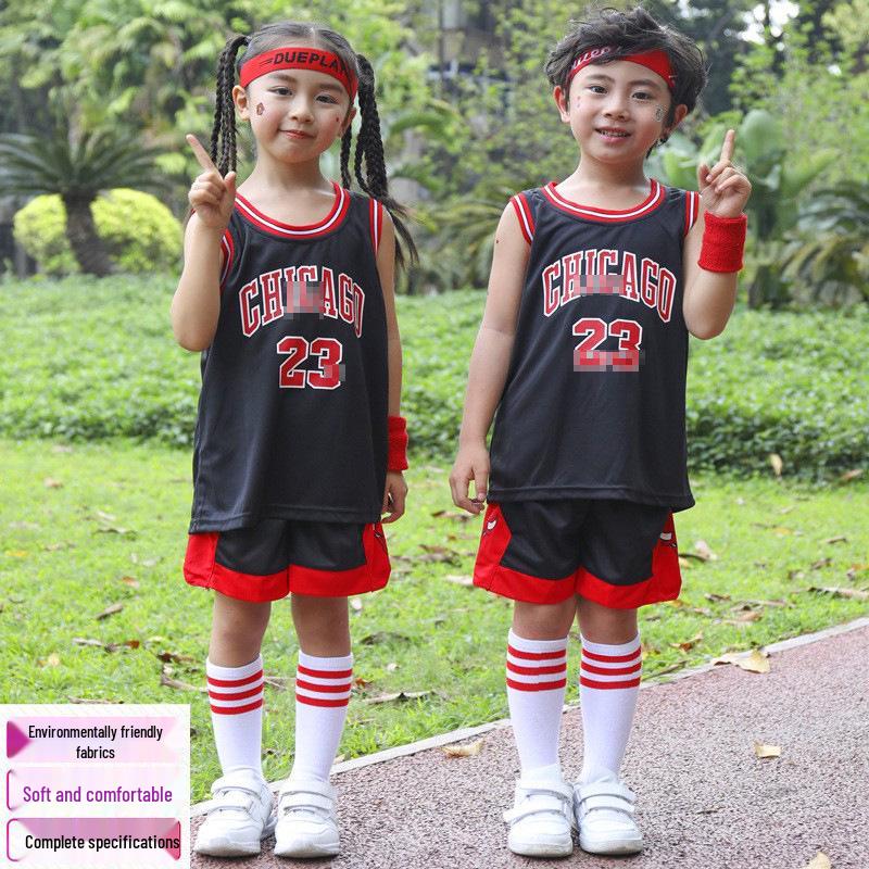 Kids' Summer Basketball Uniform Set: Sports Vest for Kindergarten & Primary School