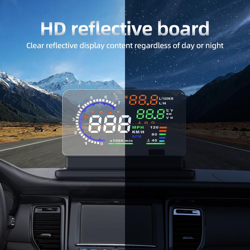 H6 Screen Car HUD Head up Display Projector Phone GPS Navigation Holder Cell Phones and Accessories