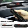 Car Temporary Parking Card Phone Number Card Plate Sticker For Hyundai Sonata I20 Elantra Santafe Accent Sonata Tucson GDI KONA CC58