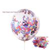 12" Transparent Sequin Balloon with Confetti - Colored Balloon for Christmas Party Decor