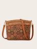 2025 Women's Ethnic Retro Shoulder Messenger Bags with Unique Bark Design