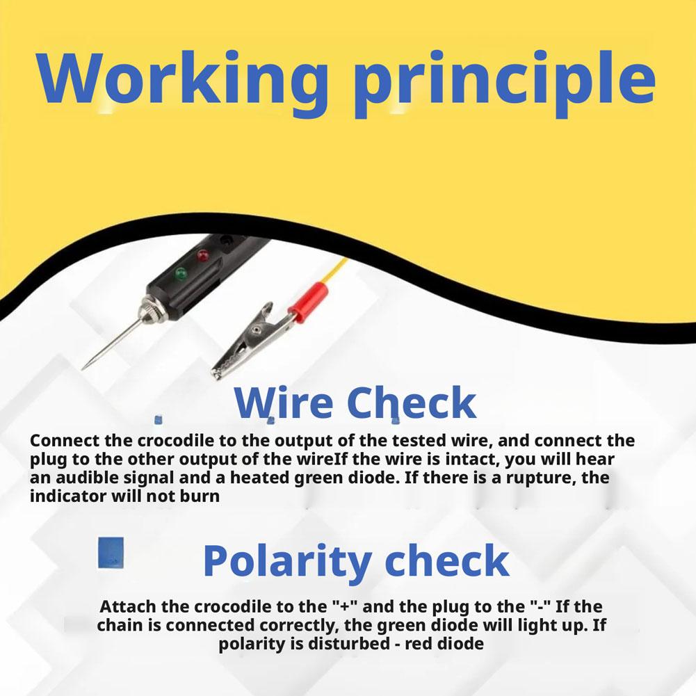 Metal Automobile Voltage Electrical Equipment Index Tester Probe Head Test Needle Test Pen Test Pen Probe Needle 1PC