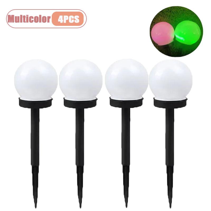 2/4/8PCS Garden Yard Solar LED Outdoor Light Bulb Waterproof for Street Park Summer Camping Decoration IP65 Rated
