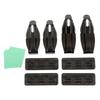 Terzo Dachträger-Set für Toyota Wish EH385 (von PIAA) Träger/Basishalter, 4, Schwarz, ZGE2#,