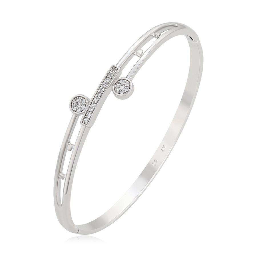 X000929212 Xuping Jewelry Simple Wholesale Platinum Plated Charms Copper Fashion Women Bangle contace me for more серебряный