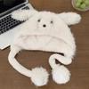 Plush bear hat women's line cartoon cute furry hat winter cold warm outdoor ear protection cold