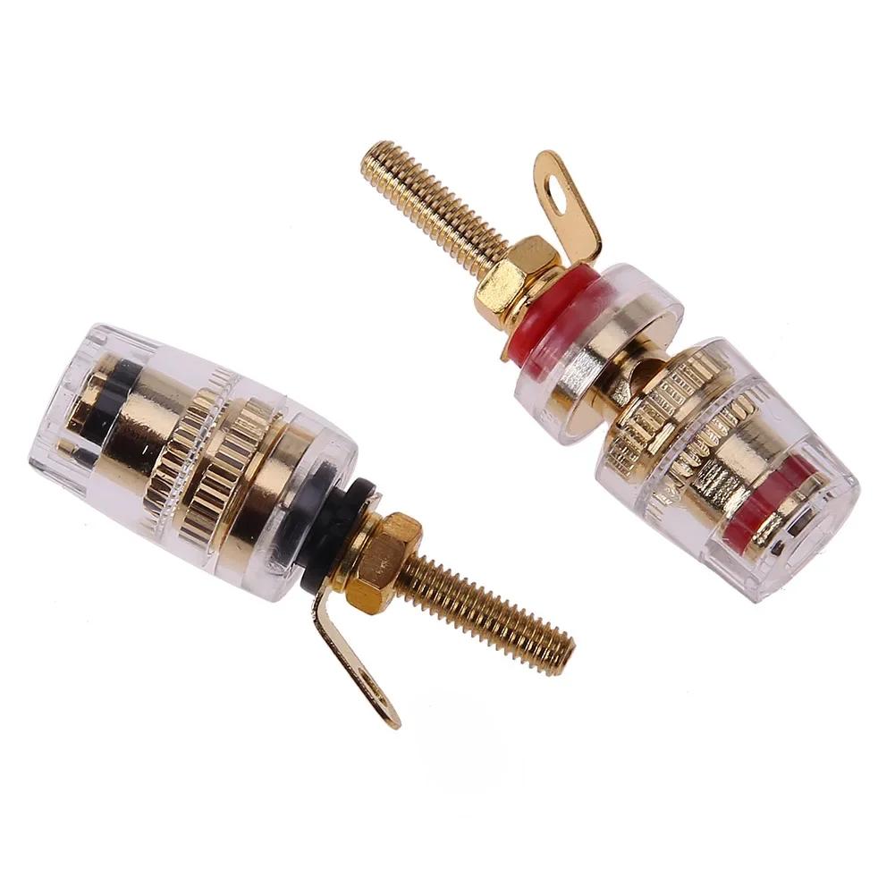2pcs/set/10pcs/set Extended Speaker Terminal Binding Post, 4mm Banana Plugs Socket Brass- For Speaker, Amplifier & Loudspeakers