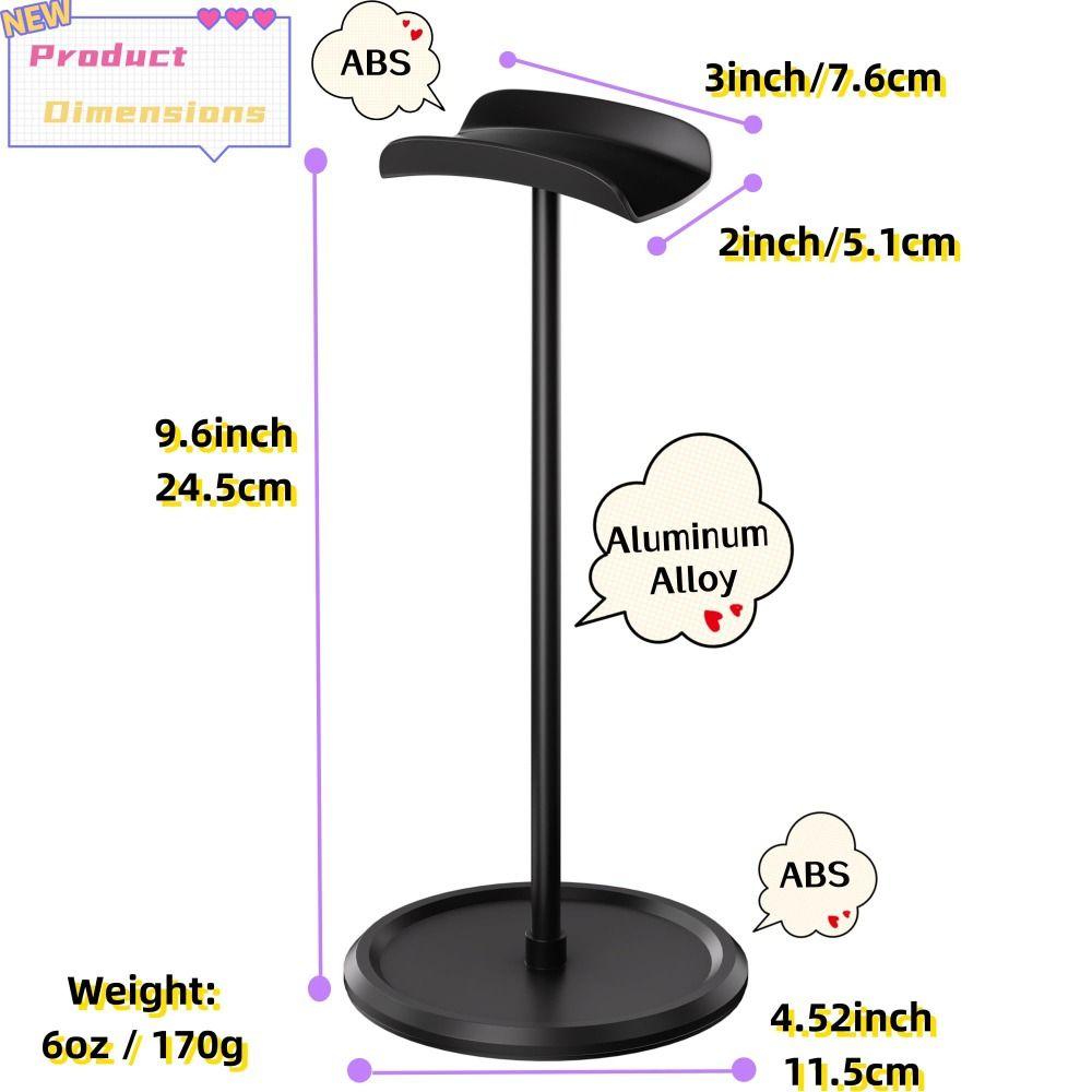 Solid Color Headphone Holder Detachable Headphone Bracket Universal Headphone Stand For Desk