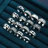 16Pcs/Set Creative Adjustable Toe Rings for Women Simple Silver Color Hollow Out Heart Star Foot Rings Set Fashion Jewelry Gifts