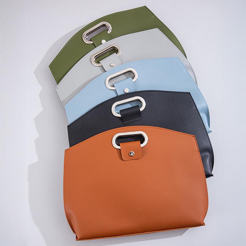 Premium Leather Handbag for 16" Tablet/Laptop, Business, Large Capacity, Document/File Storage