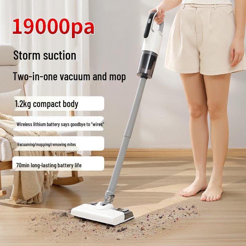 

Multifunctional Wireless Handheld Vacuum Cleaner with Strong Dry/Wet Suction and Mopping Without Water Tank белый