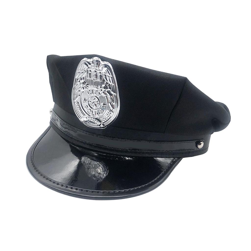 Children Police Hat Funny Fancy Dress Kids Police Officer Hat for Carnival Birthday Pretend Play Stage Performance Holiday