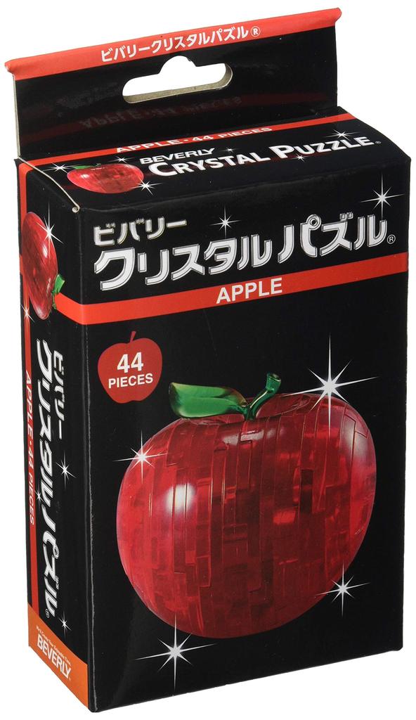 Beverly Apple Crystal Puzzle, 44 Pieces, 9.5 x 17.5 x 4.8 cm, Red, Plastic, 50071