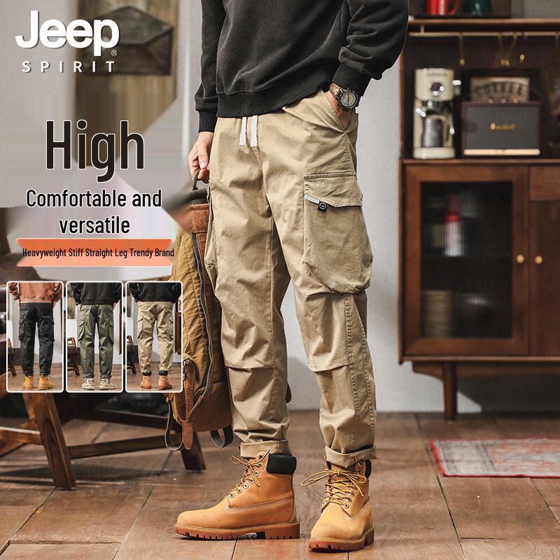 JEEP SPIRIT Men s Japanese Retro Work Pants 36