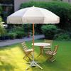 Umbrelă de soare arcuită personalizabilă cu ciucuri în formă de ciupercă pentru terasă exterioară și utilizare pe plajă