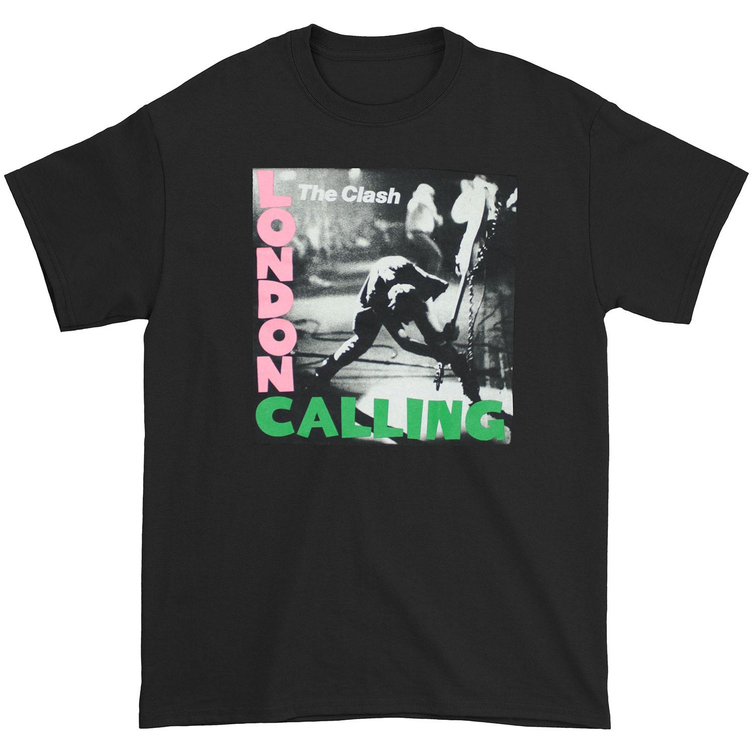 Men s Clash London Calling Slim Fit T-shirt XX-Large Black S