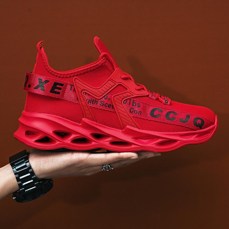 Letnie Męskie Buty do Biegania z Siateczki Lekkie Oddychające Codzienne Trampki Wygodne Antypoślizgowe Miękkie Buty Tenisowe Markowe