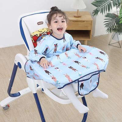 Lätzchen mit Ärmeln für Babys, Entwöhnungslätzchen, Leicht zu reinigende Babylätzchen zum Essen, Verstellbarer Hochstuhl-Auffangschutz