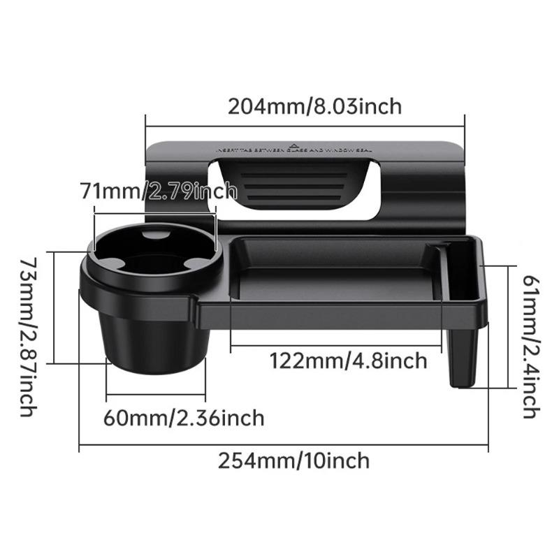 Side Door Window Phone Slot Hanging Organizer Car Organizer Box with Cup Drink Holder Car Side Door Storage Box Auto Accessories