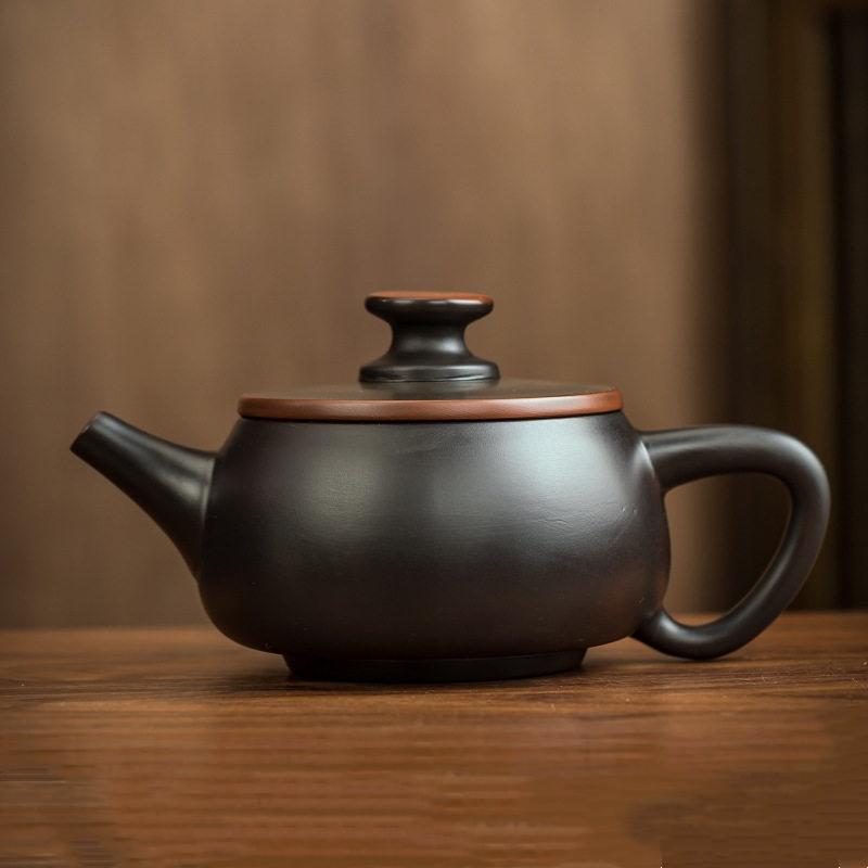 Jianshui Clay Purple Pottery Teapot Hand Painted Antique Relief Teapot Household Teapot Kungfu Tea Set Kettle